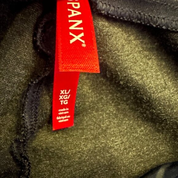 Spanx Womens Blue Wide-Leg Pinstripe Pants XL - Picture 6 of 8